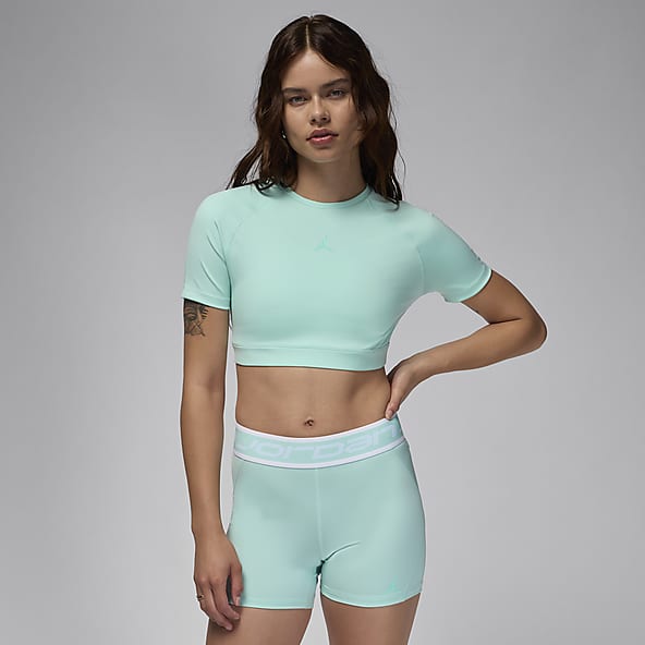 Matching Sets Tight Green Short Sleeve Shirts. Nike PH
